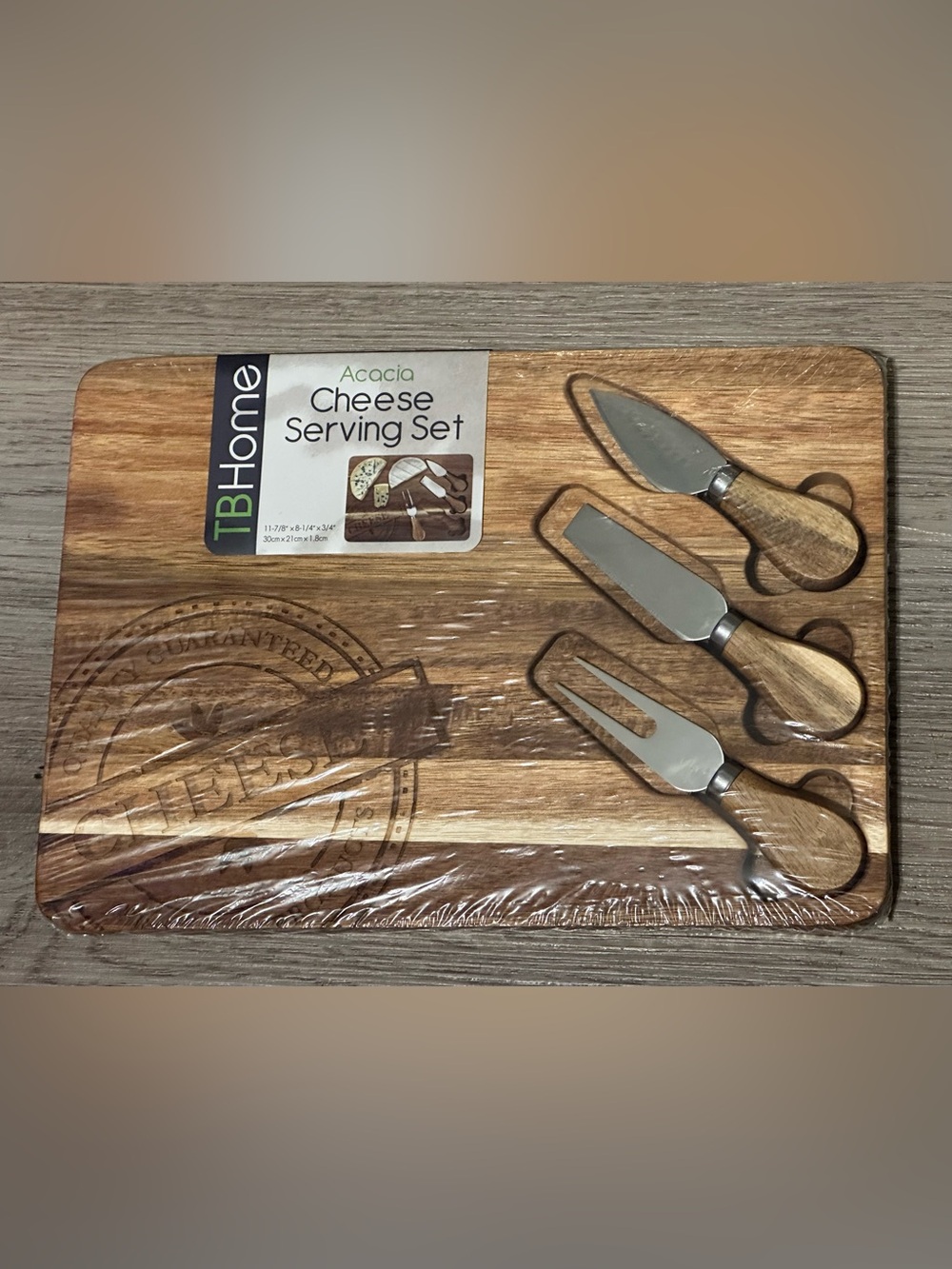 TBHome Acacia Cheese Serving Set